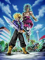 Super Saiyan Trunks (Teen) & Super Saiyan Broly