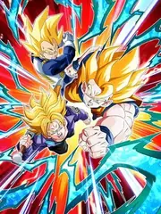 Super Saiyan Goku & 
Super Saiyan Vegeta & Super Saiyan Trunks (Teen)