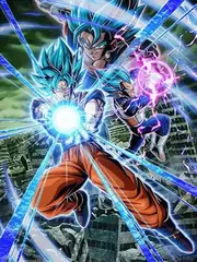 Super Saiyan God SS Goku +
Super Saiyan God SS Vegeta