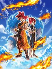 Super Saiyan God Goku & 
Super Saiyan God Vegeta